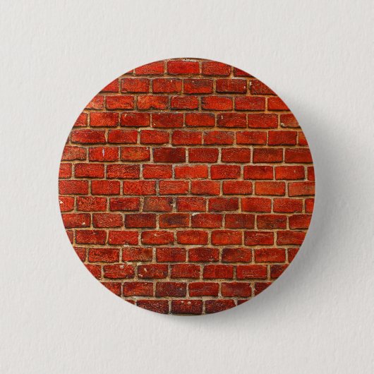 Rood Brick-wandtextuur Ronde Button 5,7 Cm (Voorkant)