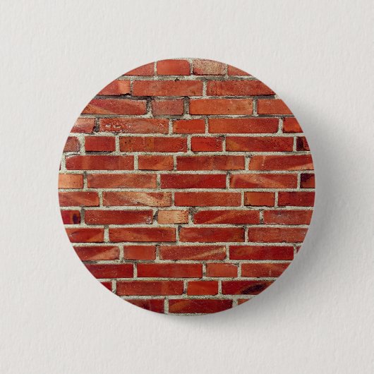 Rood Brick-wandtextuur Ronde Button 5,7 Cm (Voorkant)