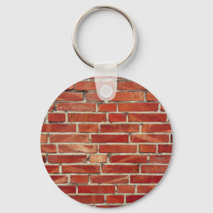 Rood Brick-wandtextuur Sleutelhanger
