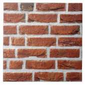 Rood Brick-wandtextuur Tegeltje (Voorkant)