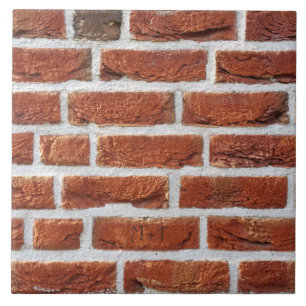 Rood Brick-wandtextuur Tegeltje