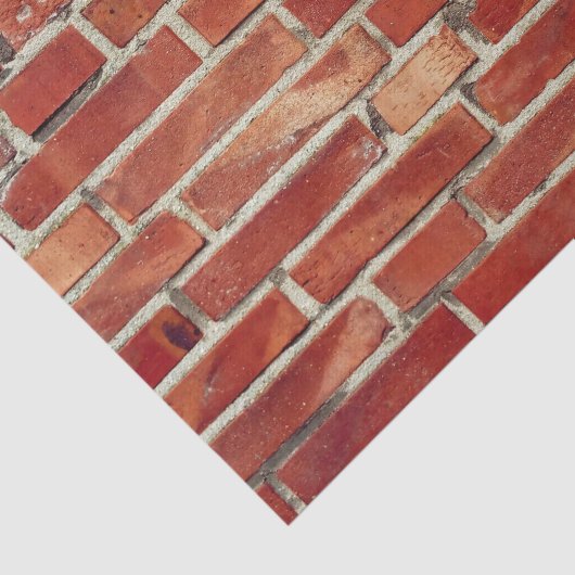 Rood Brick-wandtextuur Tissuepapier (Detail)