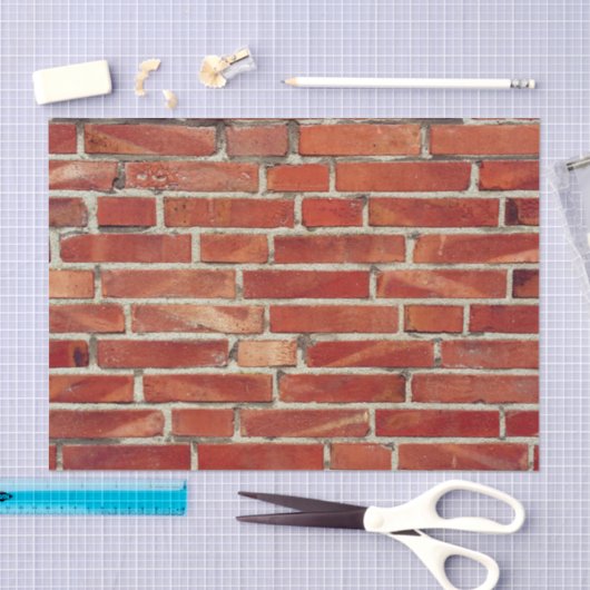 Rood Brick-wandtextuur Tissuepapier (Craft)