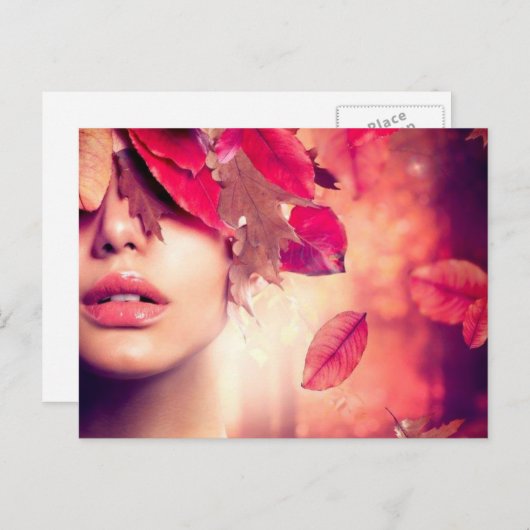 rood briefkaart (Voorkant / Achterkant)