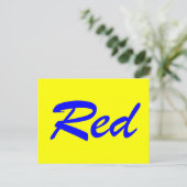 Rood Briefkaart (Staand voorkant)