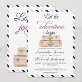 Rood Briefkaart Rood Blauw (Voorkant / Achterkant)