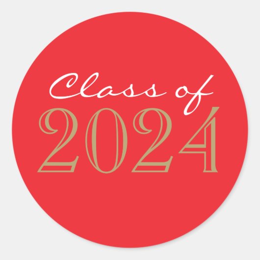 Rood & Brons Afstuderen Envelope Seal Stickers (Voorkant)