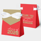 Rood & Brons Goud Afstuderen Favor Boxes Bedankdoosjes