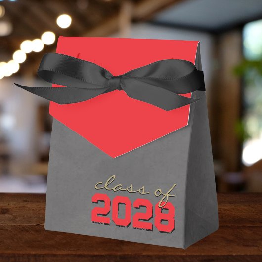 Rood & Brons Goud Krijtbord Afstuderen Geschenkdoz Bedankdoosjes