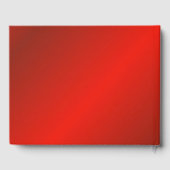 Rood bruiloft-guestbook, feestelijk decor, mooi gastenboek (Achterkant)