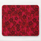 Rood Bruin Bloemen Rustieke mode Patroon Retro Muismat (Voorkant)