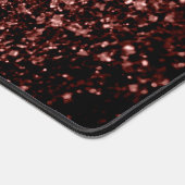 Rood bruin faux glitter schittert bureaumat (Hoek)