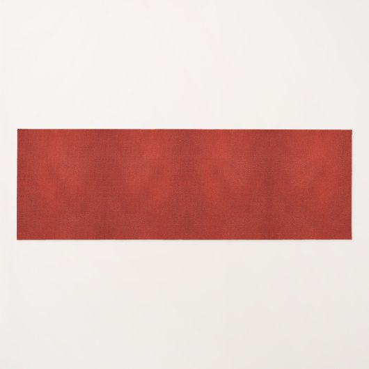 Rood Bruin Faux Leather Look Custom Sjabloon Yogamat (Voorkant (horizontaal))