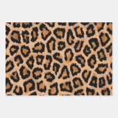 Rood Bruin Geel Zwart Leopard Dierenprint Inpakpapier Vel (Voorkant 2)