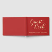 Rood, bruin generiek gastenboek (Volledig)