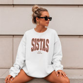 Rood + Bruin Geruit Varsity SISTERS Trui