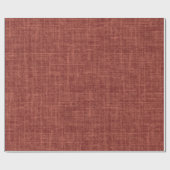 Rood Bruin Linnen Cadeaupapier (Vlak)