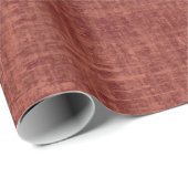 Rood Bruin Linnen Cadeaupapier (Rol Hoek)