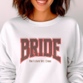 Rood + Bruin Nep Glitter Varsity BRUID Trui