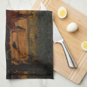 Rood bruin paard, herfst bossen. theedoek (Quarter Fold)