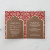 Rood Bruin Patroon Alles In Een Indische Bruiloft (Binnen)