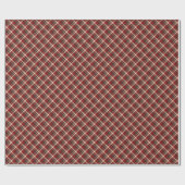 Rood bruin Tartan Naadloos Patroon Cadeaupapier (Vlak)