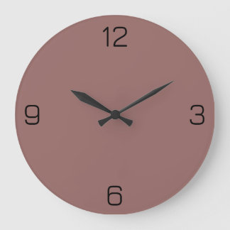 Rood Bruin Terracotta 976A66 Kleur met Naam Optie Grote Klok
