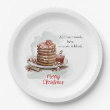  rood bruin Waterverf Candy Cane Pannenkoek