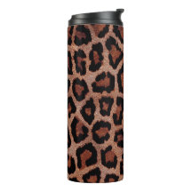Rood Bruin Zwart Leopard Dierenprint