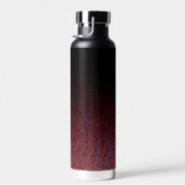 Rood Bruin Zwart Ombre Rust Metaal Aangepaste naam Waterfles (Rechts)