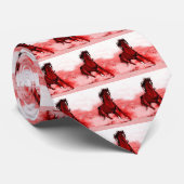 Rood bruine kleurtonen die gratis paardenstropdass stropdas (Opgerold)