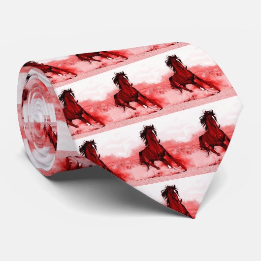 Rood bruine kleurtonen die gratis paardenstropdass stropdas (Opgerold)