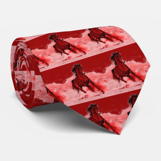 Rood bruine kleurtonen die gratis paardenstropdass stropdas (Opgerold)