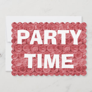Rood bubbelplastic patroon kaart