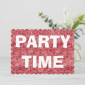 Rood bubbelplastic patroon kaart (Staand voorkant)