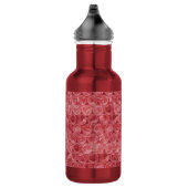Rood bubbelplastic patroon waterfles  (Rechts)