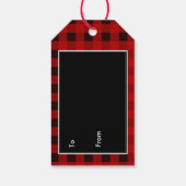 Rood Buffalo Betaald Label Cadeau Cadeaulabel (Achterkant)