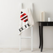 Rood buffalo T-shirt Pee Sherpa Blanket Deken (In situ)