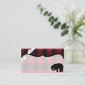 Rood buffel Beer Bl. Plaatskaartje (Staand voorkant)