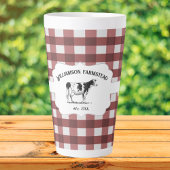 Rood buffel Boerderij Koe latte Mok