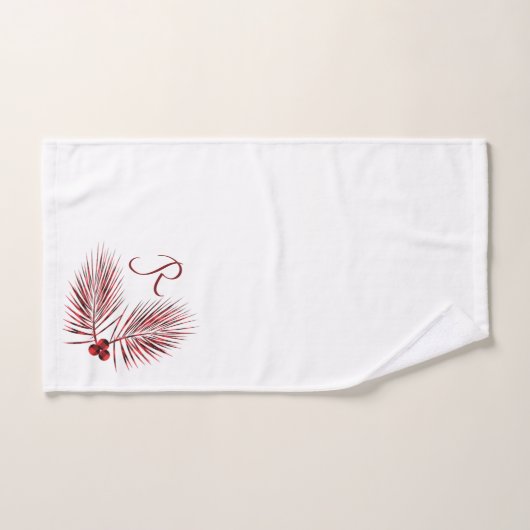 Rood buffel Pijnnaalden Bad Handdoek (Handdoek)