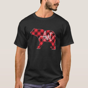Rood buffel Tante Beer met maatfamilie Christus T-shirt