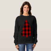 Rood buffelbeschuit behandeld Shirt (Voorkant volledig)