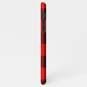 Rood buffelbord en wit Beer iPhone Hoesje (Linkerkant)