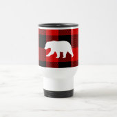 Rood buffelbord en wit Beer Reisbeker (Center)