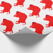 Rood bulkverlooppapier cadeaupapier (Hoek)