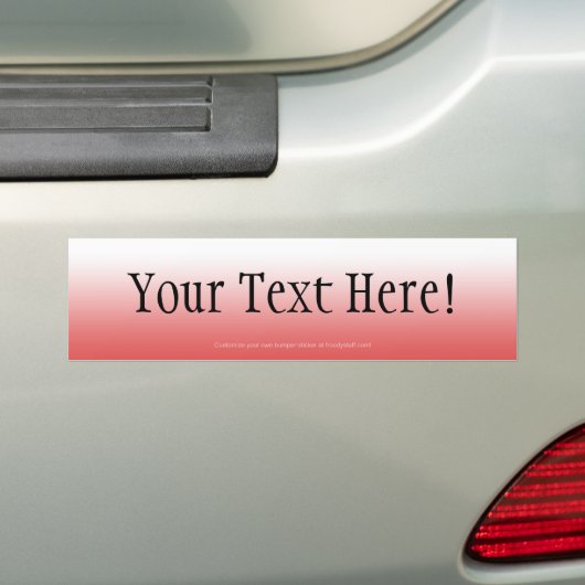 Rood bumpersticker (Op auto)