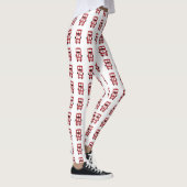 Rood busontwerp met dubbele decker leggings (Rechts)