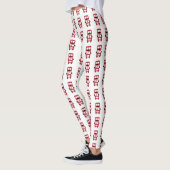 Rood busontwerp met dubbele decker leggings (Links)