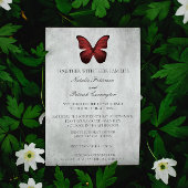 Rood Butterfly Weddenschap Kaart